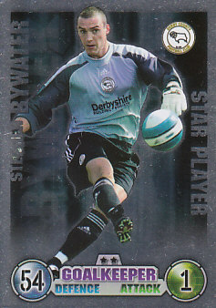 Stephen Bywater Derby County 2007/08 Topps Match Attax Star player #333